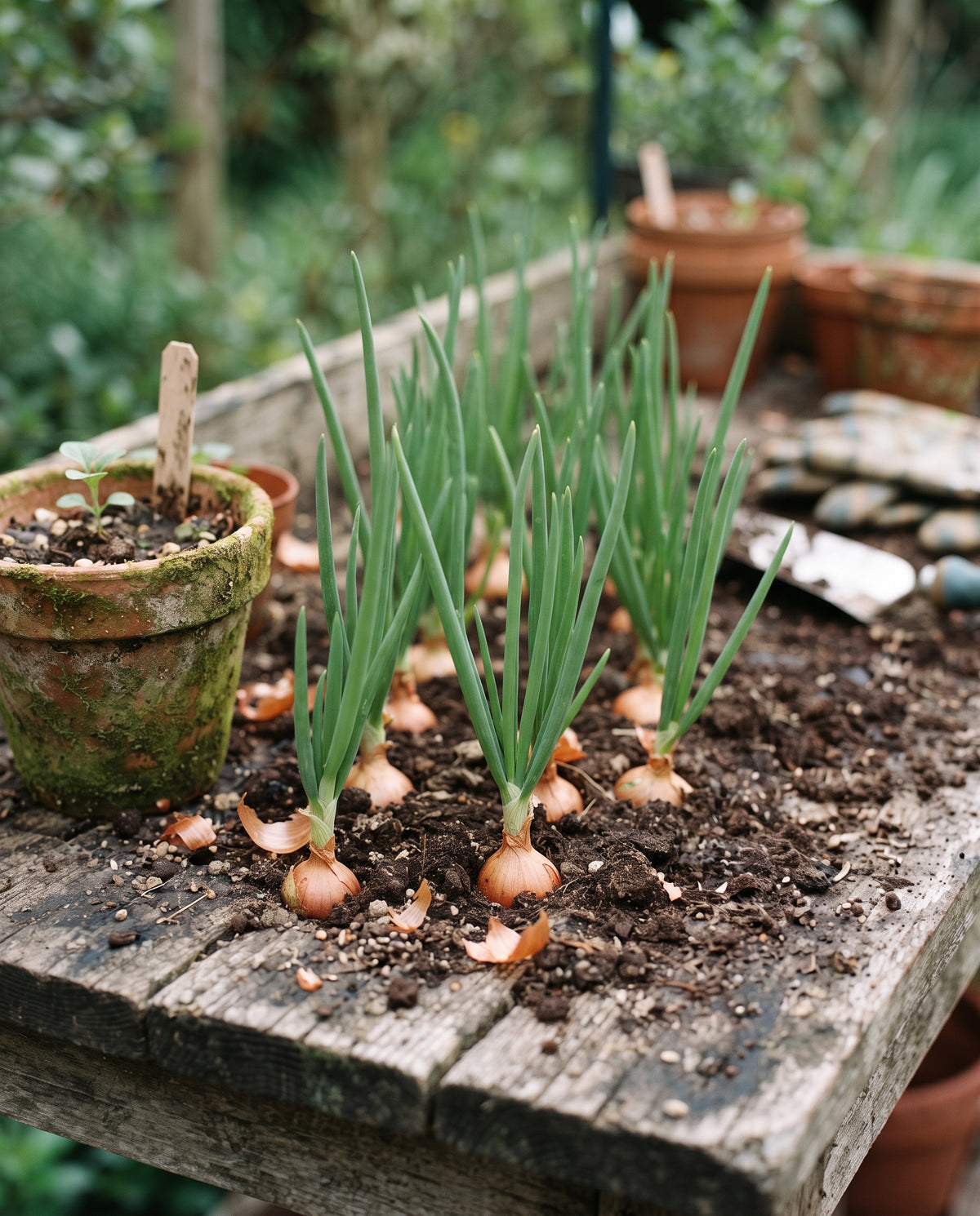 Steckzwiebeln ‘Stuttgarter Riesen’, Allium cepa, Ansicht 2