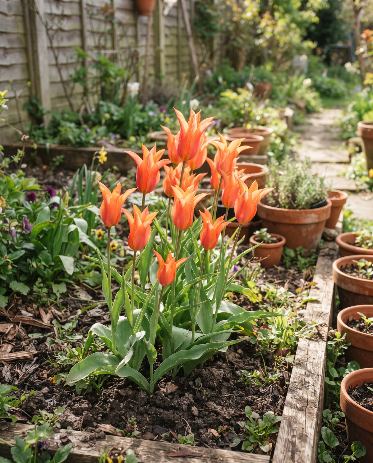 Tulpe ‘Ballerina’, Tulipa, Ansicht 1