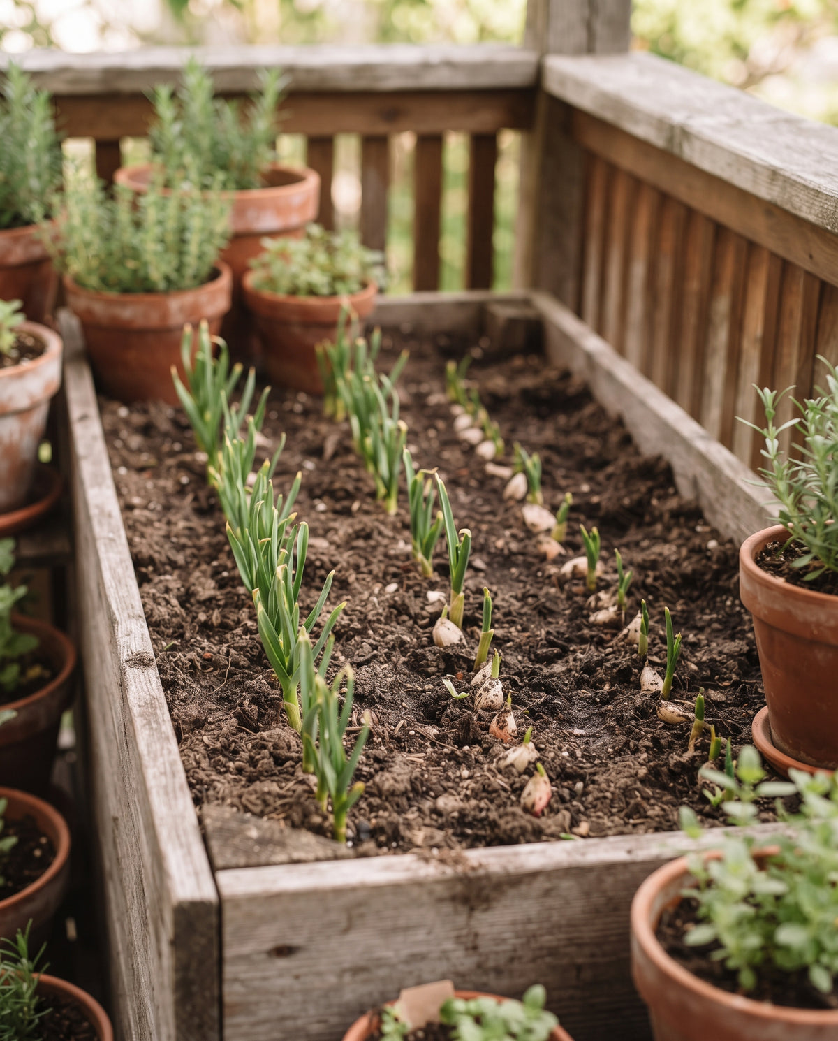 Knoblauch ‘Thermidrome’, Allium sativum, Ansicht 2