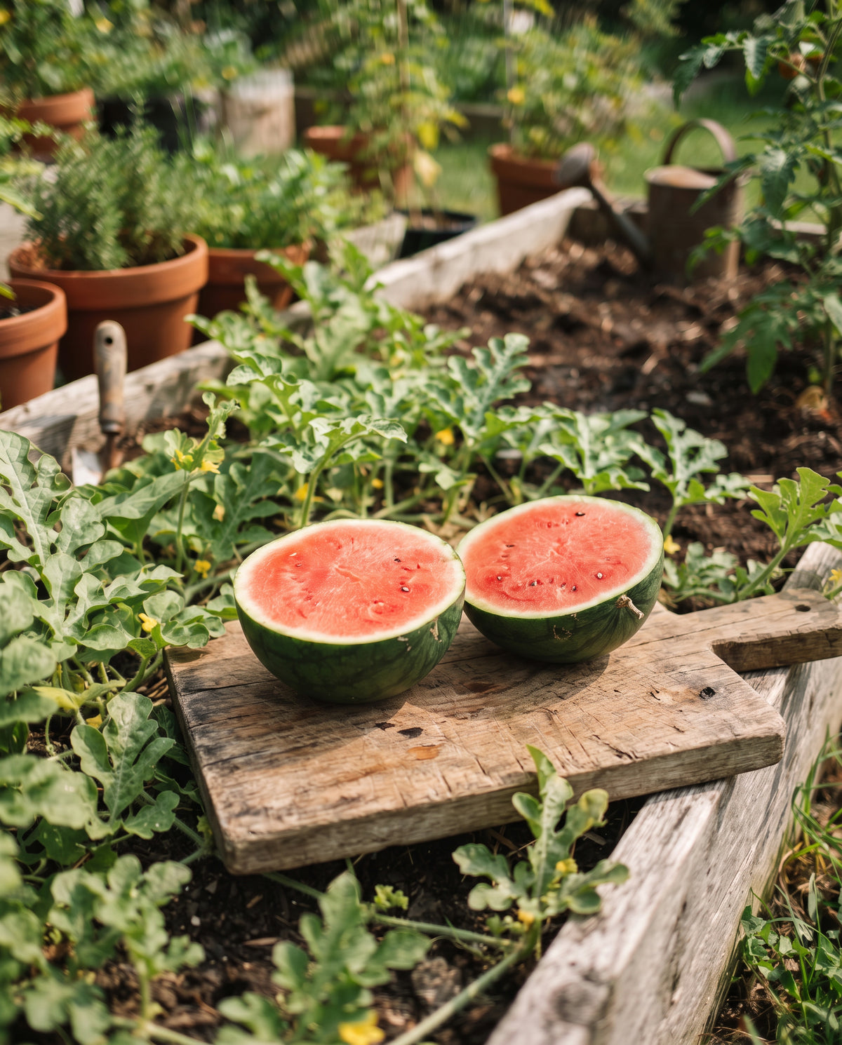 Wassermelone ‘Sugar Baby’, Citrullus lanatus, Ansicht 2