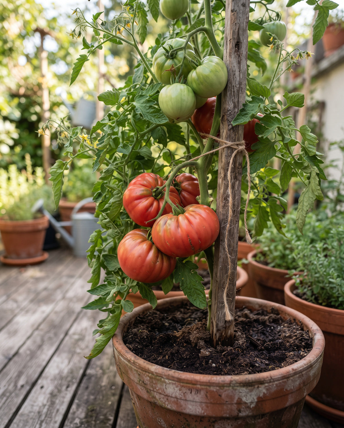 Tomate ‘Ochsenherz’, Solanum lycopersicum, Ansicht 1