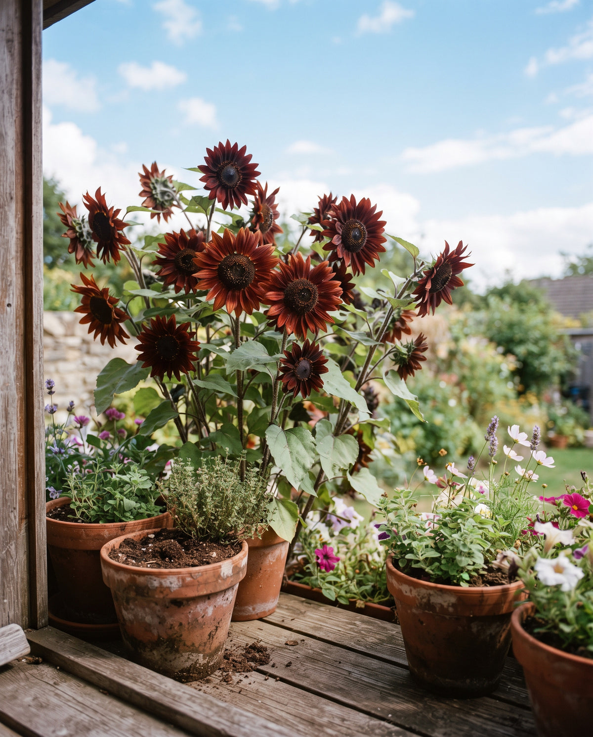Sonnenblume ‘Velvet Queen’, Helianthus annuus, Ansicht 1