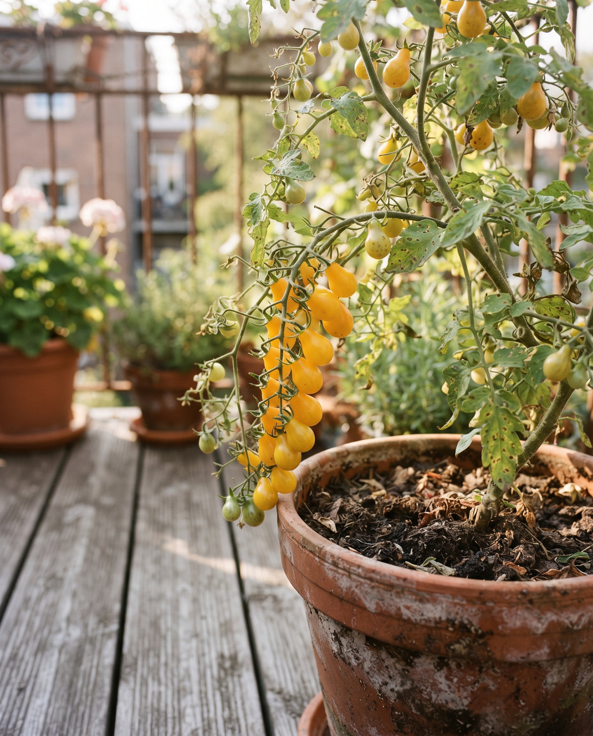 Tomate ‘Gelbe Birne’, Solanum lycopersicum, Ansicht 1